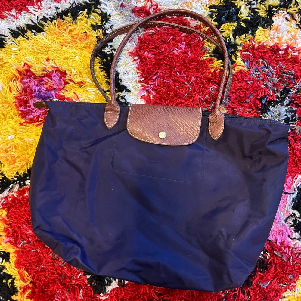 Longchamp Purple Nylon Bag